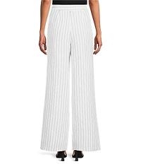 KARL LAGERFELD PARIS Stripe Wide Leg Full Length Sailor Pants