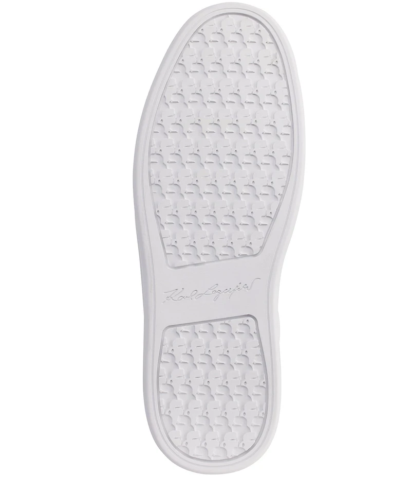 KARL LAGERFELD PARIS Sumava Leather Lace-Up Sneakers