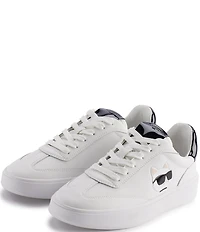KARL LAGERFELD PARIS Sumava Leather Lace-Up Sneakers
