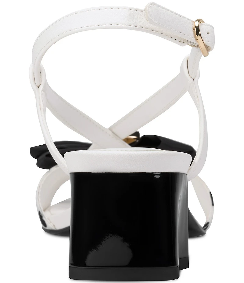 KARL LAGERFELD PARIS Suttyn Polka Dot Bow Slingback Dress Sandals