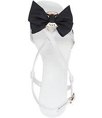 KARL LAGERFELD PARIS Suttyn Polka Dot Bow Slingback Dress Sandals