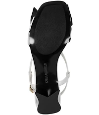 KARL LAGERFELD PARIS Suttyn Polka Dot Bow Slingback Dress Sandals