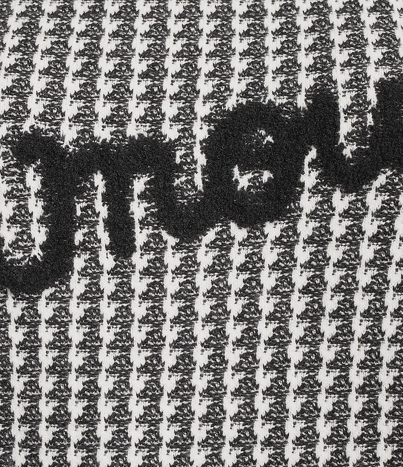 KARL LAGERFELD PARIS Textured Knit Amour Crew Neck Long Sleeve Sweater