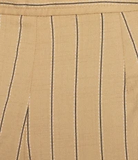 KARL LAGERFELD PARIS Textured Striped Flat Front Ankle Length Straight Leg Coordinating Pants