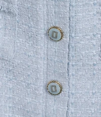 KARL LAGERFELD PARIS Tweed Mini Pencil Coordinating Mini Skirt