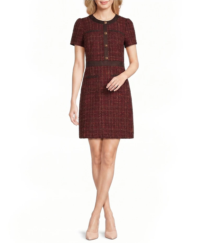 Karl Lagerfeld Paris Tweed Sheath Dress