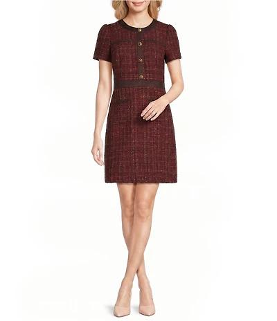 Karl Lagerfeld Paris Tweed Sheath Dress