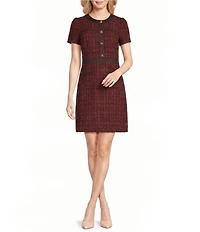 Karl Lagerfeld Paris Tweed Sheath Dress