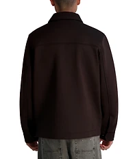 KARL LAGERFELD PARIS Twill Collared Shirt Jacket