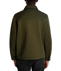 KARL LAGERFELD PARIS Twill Collared Shirt Jacket