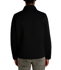 KARL LAGERFELD PARIS Twill Collared Shirt Jacket