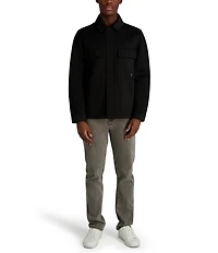 KARL LAGERFELD PARIS Twill Collared Shirt Jacket