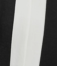 KARL LAGERFELD PARIS V-Neck Contrast Piping Maxi Dress