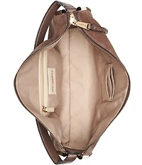 KARL LAGERFELD PARIS Valerie Suede Hobo Shoulder Bag