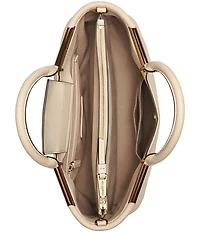 KARL LAGERFELD PARIS Valerie Metal Detail Satchel Bag