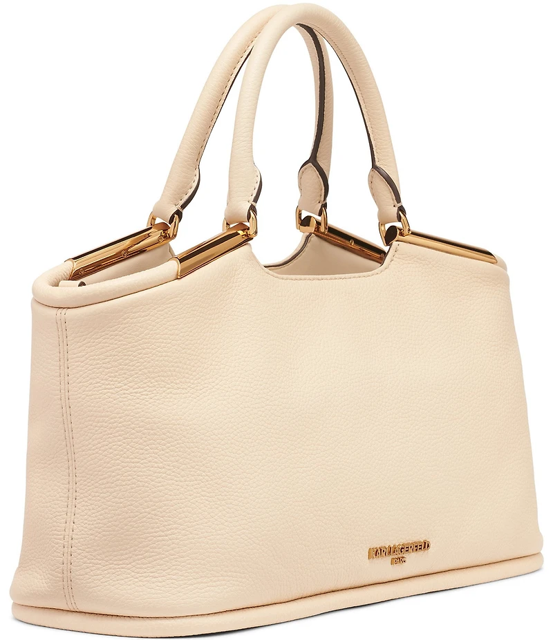 KARL LAGERFELD PARIS Valerie Metal Detail Satchel Bag