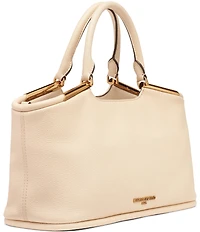 KARL LAGERFELD PARIS Valerie Metal Detail Satchel Bag