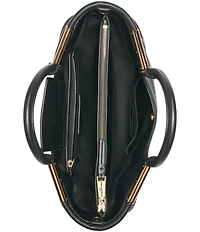 KARL LAGERFELD PARIS Valerie Metal Detail Satchel Bag