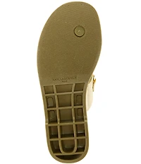 KARL LAGERFELD PARIS Vardice Jelly Bit Chain Thong Slide Sandals