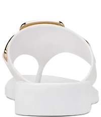 KARL LAGERFELD PARIS Vardice Jelly Bit Chain Thong Slide Sandals