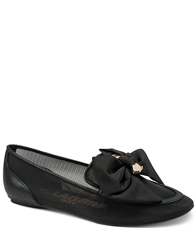 KARL LAGERFELD PARIS Vasilisa Bow Slip On Flats