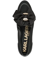 KARL LAGERFELD PARIS Vasilisa Bow Slip On Flats