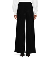 KARL LAGERFELD PARIS Velvet Wide Leg Pants
