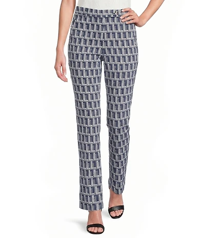 KARL LAGERFELD PARIS Woven Logo Print Ankle Length Coordinating Pants