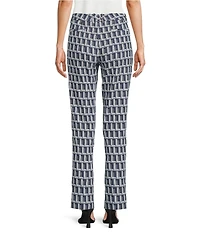 KARL LAGERFELD PARIS Woven Logo Print Ankle Length Coordinating Pants