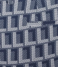 KARL LAGERFELD PARIS Woven Logo Print Ankle Length Coordinating Pants