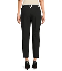 KARL LAGERFELD PARIS Woven Flat Front Ankle Length Coordinating Pants