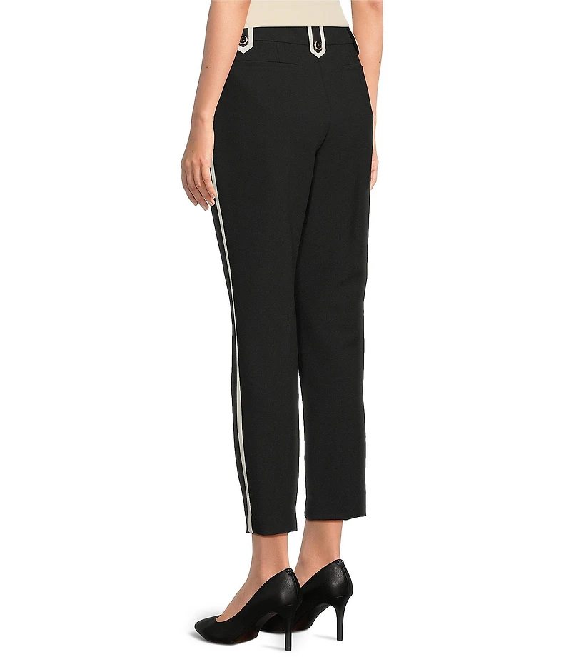 KARL LAGERFELD PARIS Woven Flat Front Ankle Length Coordinating Pants