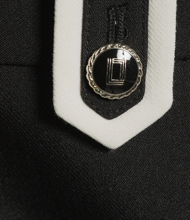 KARL LAGERFELD PARIS Woven Flat Front Ankle Length Coordinating Pants