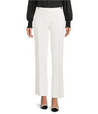 KARL LAGERFELD PARIS Woven Flat Front Ankle Length Pants