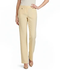 KARL LAGERFELD PARIS Woven Flat Front Wide Leg Pants