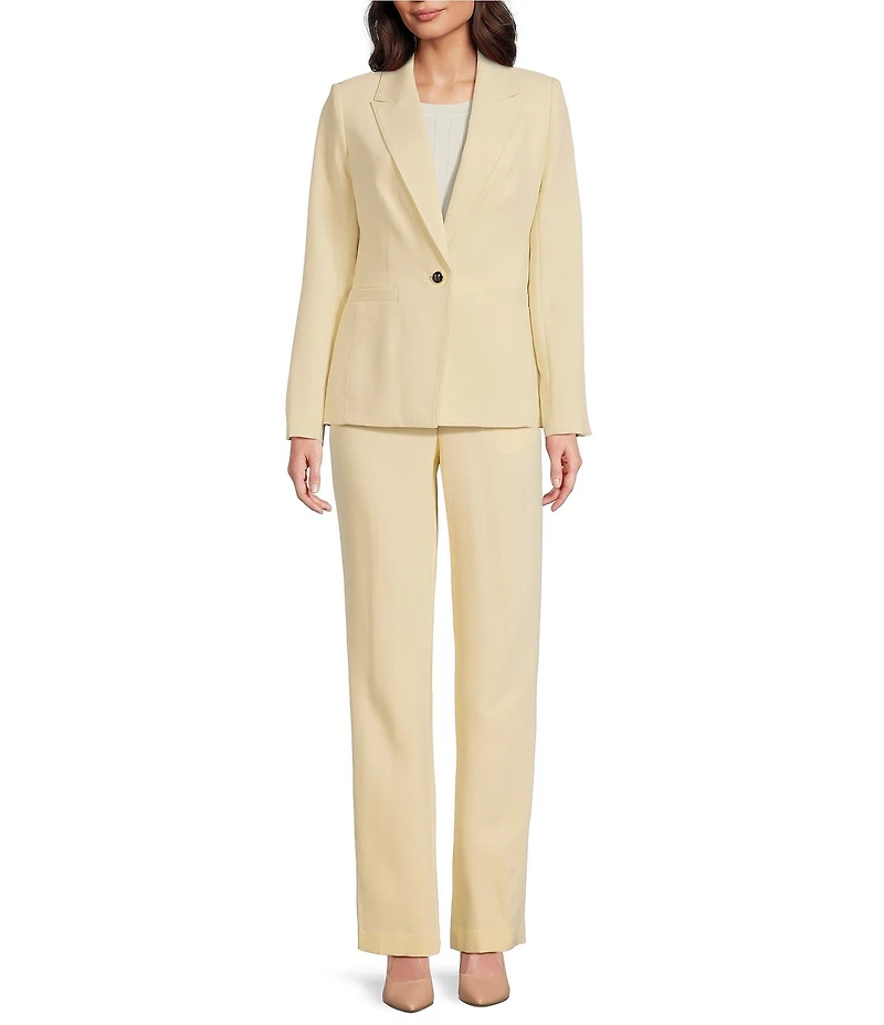 KARL LAGERFELD PARIS Woven Notch Lapel Collar Long Sleeve Suiting Jacket