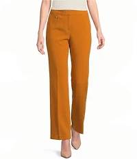 KARL LAGERFELD PARIS Woven Polish Suiting Flat Front Wide Leg Coordinating Pants