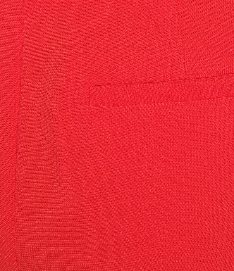 KARL LAGERFELD PARIS Woven Polish Suiting Mid Rise Flat Front Wide Leg Pants