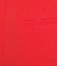 KARL LAGERFELD PARIS Woven Polish Suiting Mid Rise Flat Front Wide Leg Pants