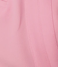 KARL LAGERFELD PARIS Woven Polished Suiting Straight Leg Ankle Pants