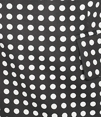 KARL LAGERFELD PARIS Woven Stretch Print Notch Lapel Long Sleeve Jacket