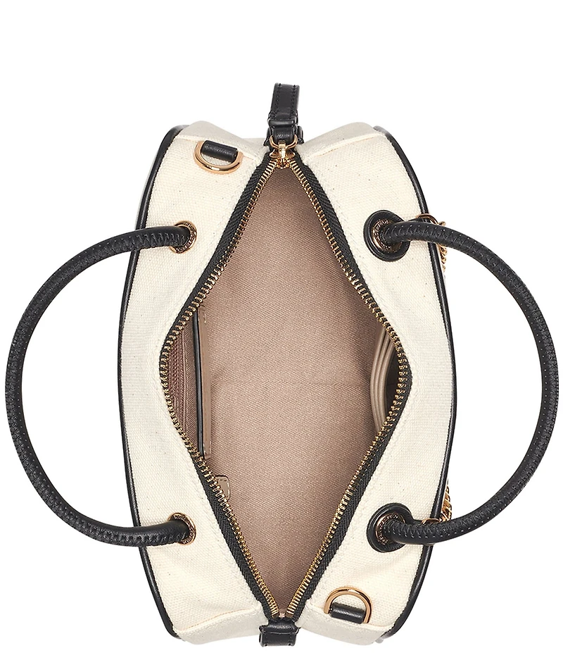 KARL LAGERFELD PARIS Zaylia Canvas Mini Crossbody Bag