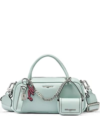 Karl Lagerfeld Paris Zaylia Mini Satchel With Mini Bag and Chain Handle Bag