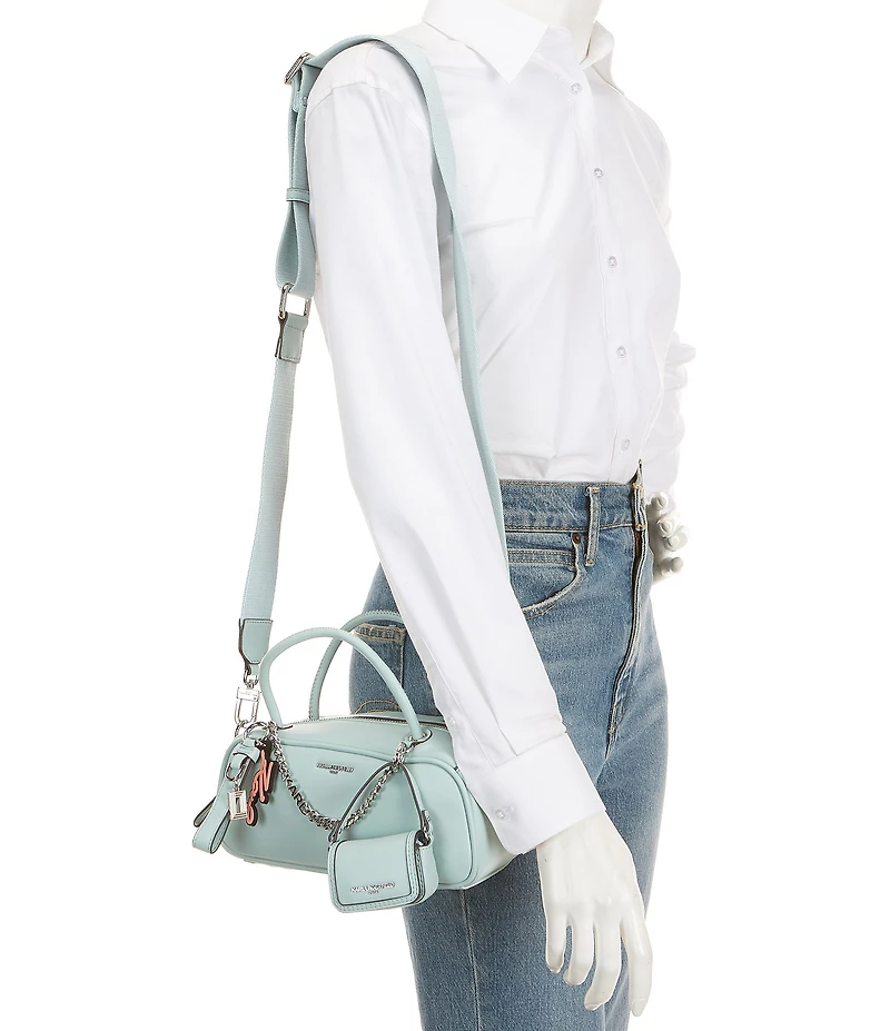 Karl Lagerfeld Paris Zaylia Mini Satchel With Mini Bag and Chain Handle Bag