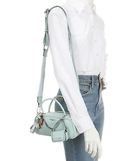 Karl Lagerfeld Paris Zaylia Mini Satchel With Mini Bag and Chain Handle Bag