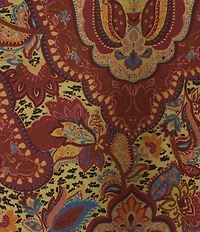Karyn Seo Jojo Woven Boho Print Spread Collar 3/4 Sleeve Button Placket Shirt