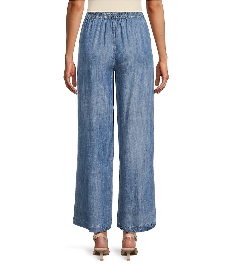 Karyn Seo Remy Tencel Elastic Waist Wide Leg Pull-On Pants