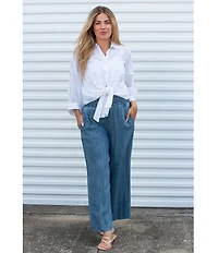 Karyn Seo Smocked Waist Wide Leg Pants