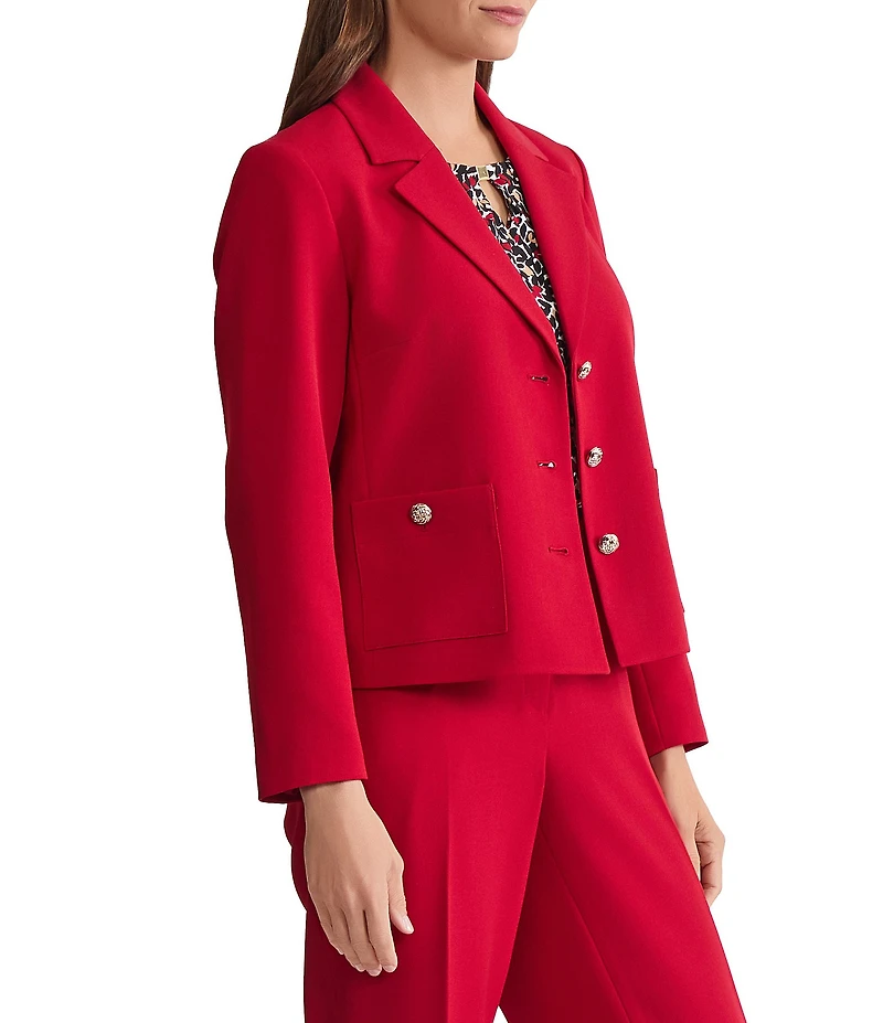 Kasper 3 Button Front Patch Pocket Blazer