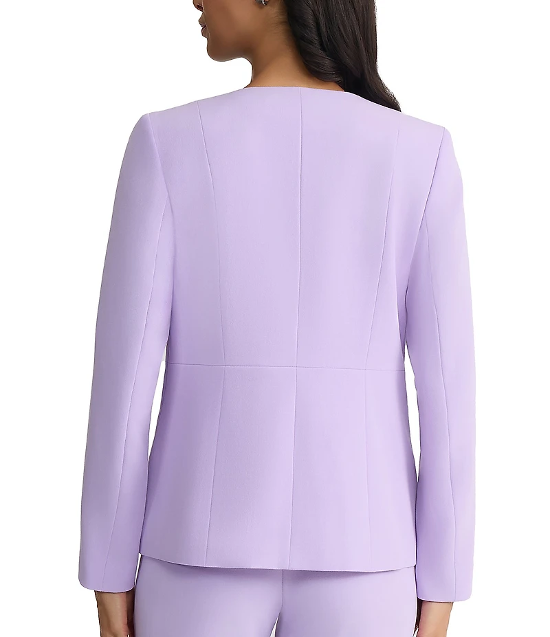 Kasper 3 Button Long Sleeves Peplum Jacket